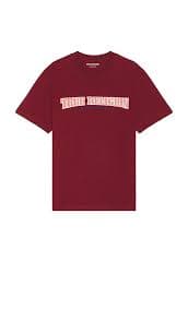 True Religion Cross Stitch Arch Tee in Cabernet | REVOLVE