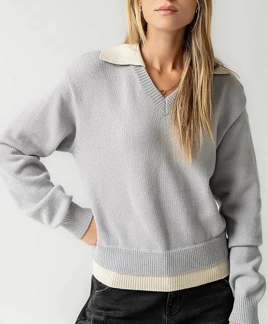 böhme Pattie Collared Knit Sweater