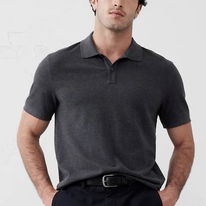 Men's Standard-Fit Monogram Pique Polo