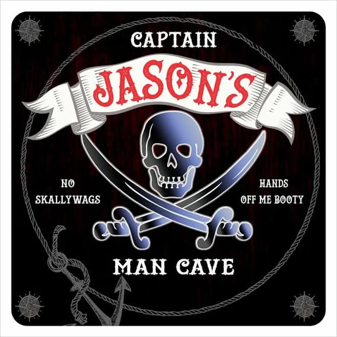 Custom Pirate Man Cave Sign