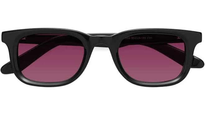 Classic Acetate Rectangle Tinted Sunglasses Sunwear Lenses
