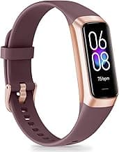 Fitness Tracker, Activity Trackers with 24/7 Heart Rate, Blood Oxygen Blood Pressure Sleep Monitor, Step Counter with 1.1" AMOLED Touch Color Screen, Calorie Pedometer Health Smart Watch for Women Men