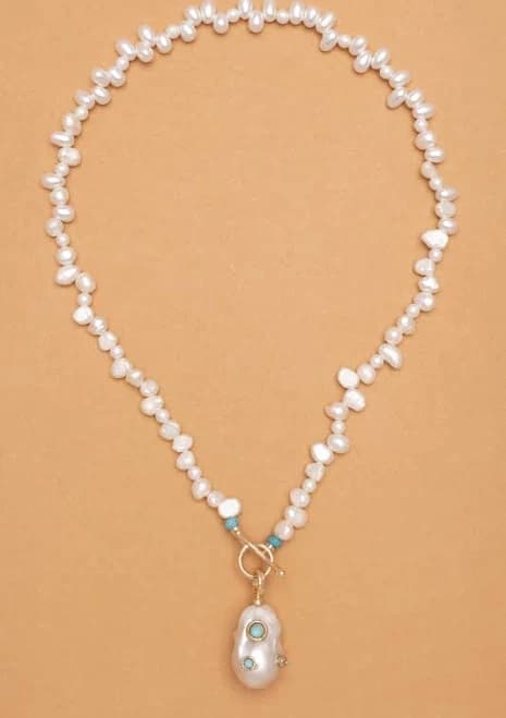 Baroque Lariat Necklace