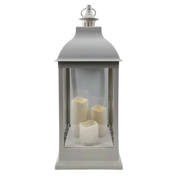 at Home Grey LED Outdoor Lantern