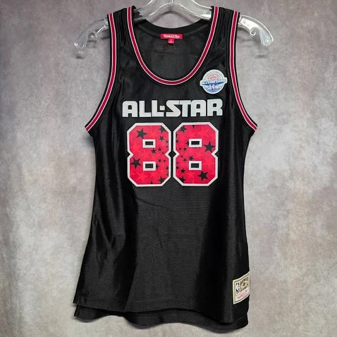 Mitchell & Ness Red Black 1988 Chicago Nba All Star Game Jersey Womens
