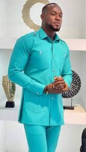Handmade African Men's Shirt and Pants Set: Wedding Agbada - Etsy