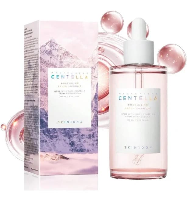 Madagascar Centella Poremizing Fresh Ampoule 3.38 Fl. Oz(100ml) | Soothing Hydration | Oily Combination Skin,