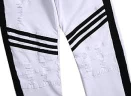 Amazon.com: VooZuGn - Vaqueros con cremallera para hombre, color negro y pantalones casuales elásticos delgados con agujeros rasgados : Ropa, Zapatos y Joyería