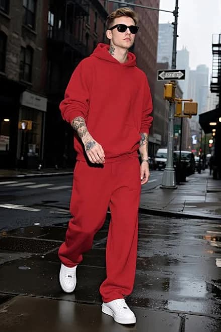 Men's Pulloverl Hoodie Set