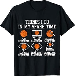 Basketball Things I Do in My Spare Time Bball Player Sports T-Shirt