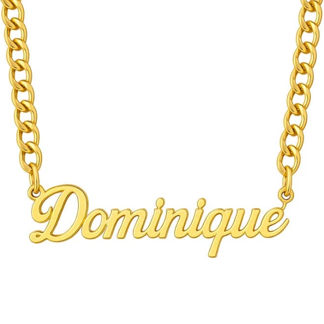 Custom Cuban Nameplate Necklace