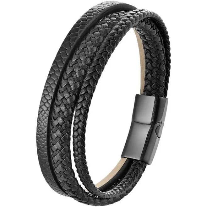 Jody Men's Multi-Strand Leather Bracelet