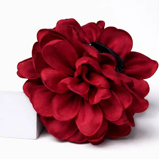 Narrow Petal Flower Hair Jaw Claw Clip