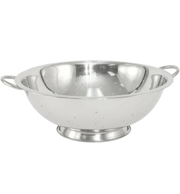 Colander Stainless Steel Handled & Footed 13 Quart – Durable 12