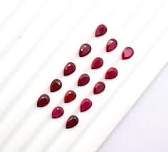 6x4 MM Natural Ruby Pear Shape Loose Gemstone Lot , Natural Gemstones Ruby Filled Gemstone Calibrated In MM Size| Alibaba.com