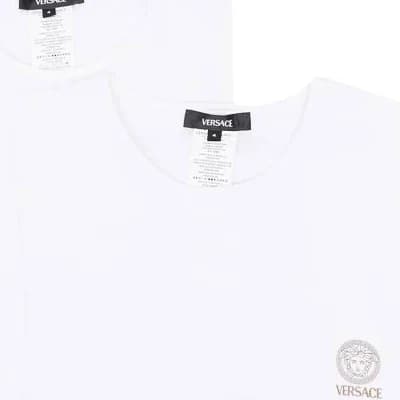 Versace logo-print cotton T-shirts