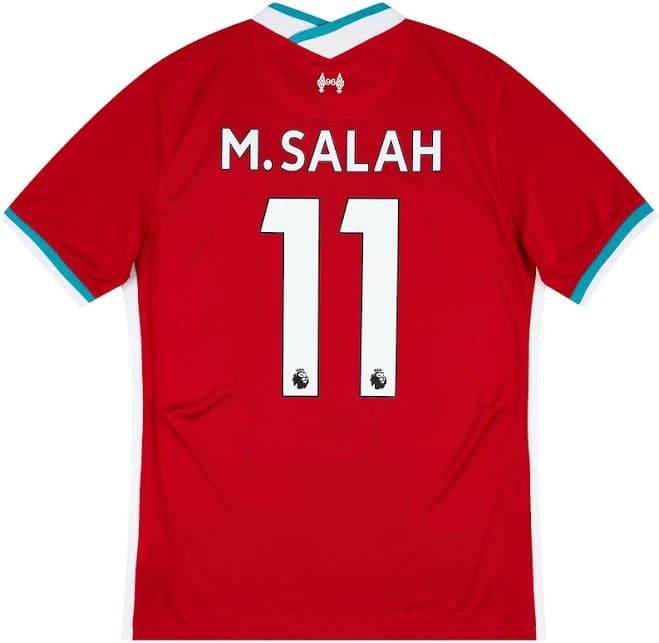 2020-21 Liverpool Home Shirt M.Salah #11