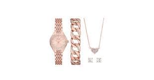 Amazon.com: Folio Women's Three Hand Rose Gold Alloy Watch : Clothing, Shoes & Jewelry