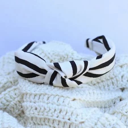 Getz Made Cheshire Stripe Topknot Headband