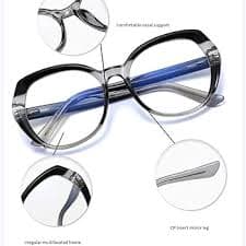 CGZWFERA-Fashion Rainbow Round Glasses Frame Clear Transparent Women's Eyeglasses Light Glasses at Amazon Women's Clothing store