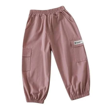 Toddler Elastic Waist Cargo Joggers with Pockets