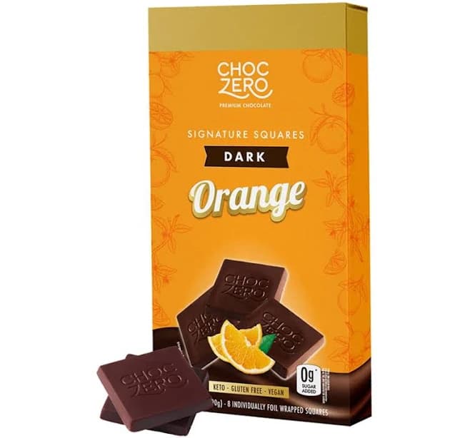 Keto Dark Chocolate Orange Squares