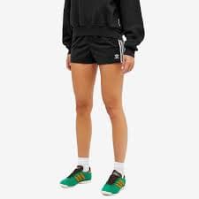Adidas Women's 3 Stripe Shorts in Black adidas