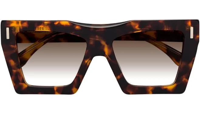 Thick Hipster Square Tinted Sunglasses Sunwear Lenses