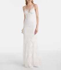 Self-Portrait Lace Maxi Dress With Thin Straps In White - 50% Off | Editorialist