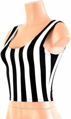 Coquetry Clothing Stripe Crop Tank Top
