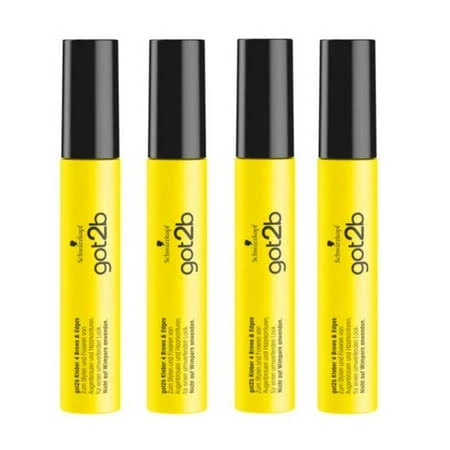 Schwarzkopf - Got2Be Glued 2in1 Brows & Edges Gel, Size: 4 Pack