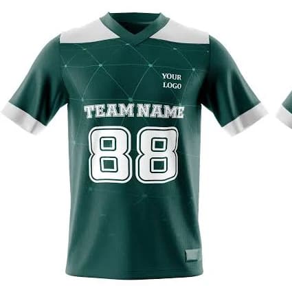 Customizable American Football Jersey with Embroidered Name & Number