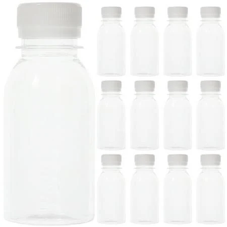 15pcs Empty Plastic Juice Bottles with Caps