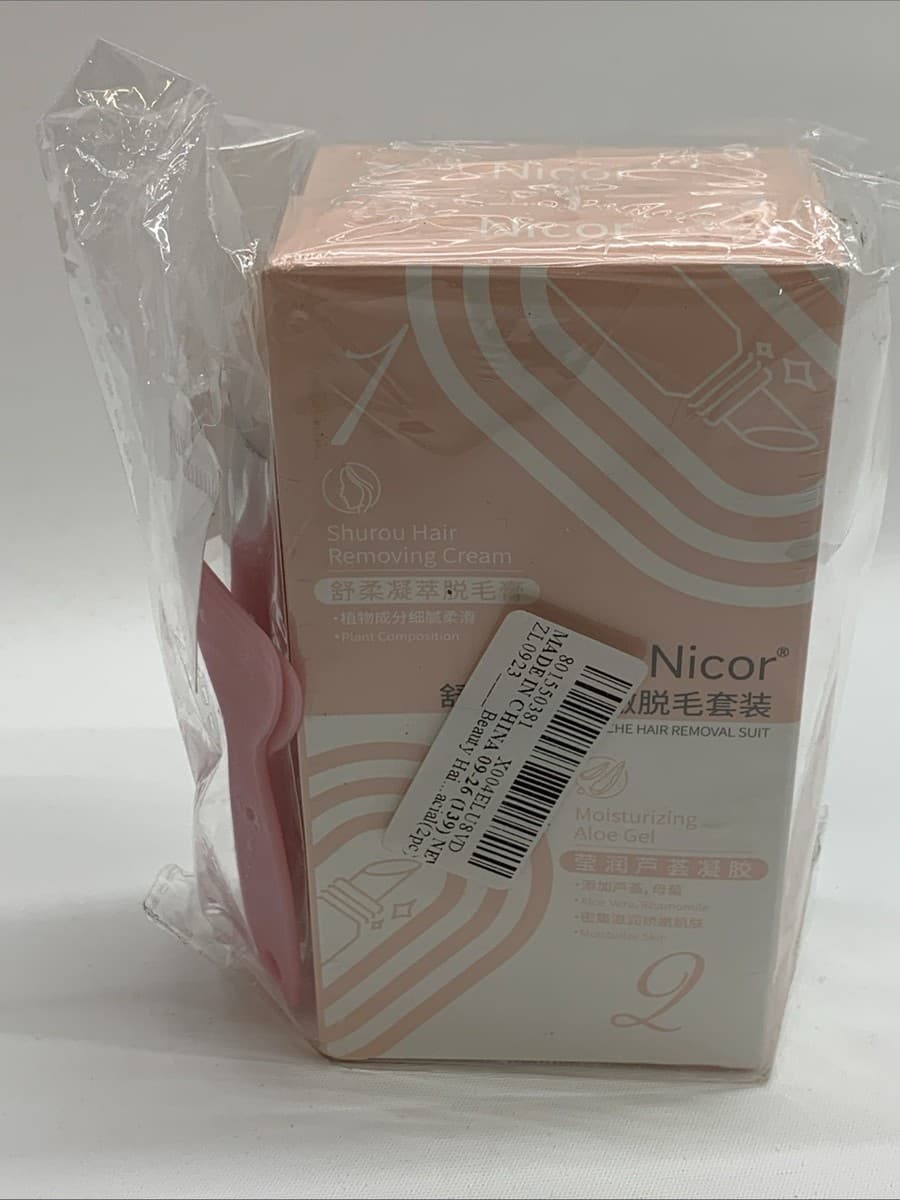 Nicor Shurou Hair Removing Cream with Moisturizing Aloe Gel NY8857 - Lot Of 2 | eBay