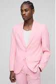 Slim Single Breasted Pink Suit | boohooMAN USA