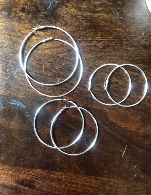 925 Sterling Silver Oversized Hoop Earrings