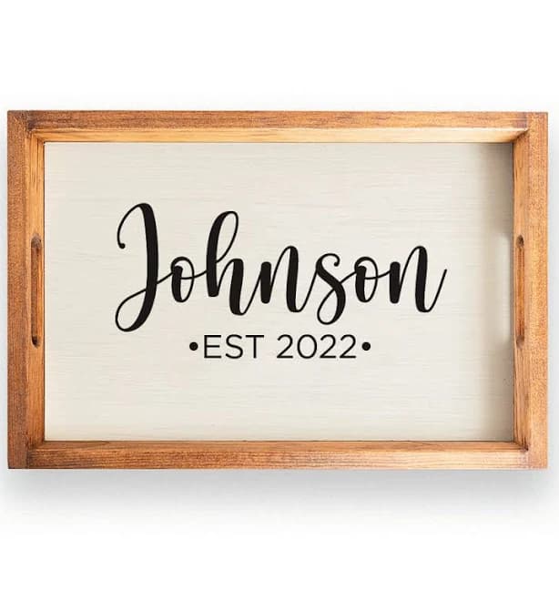 Personalized Serving Tray