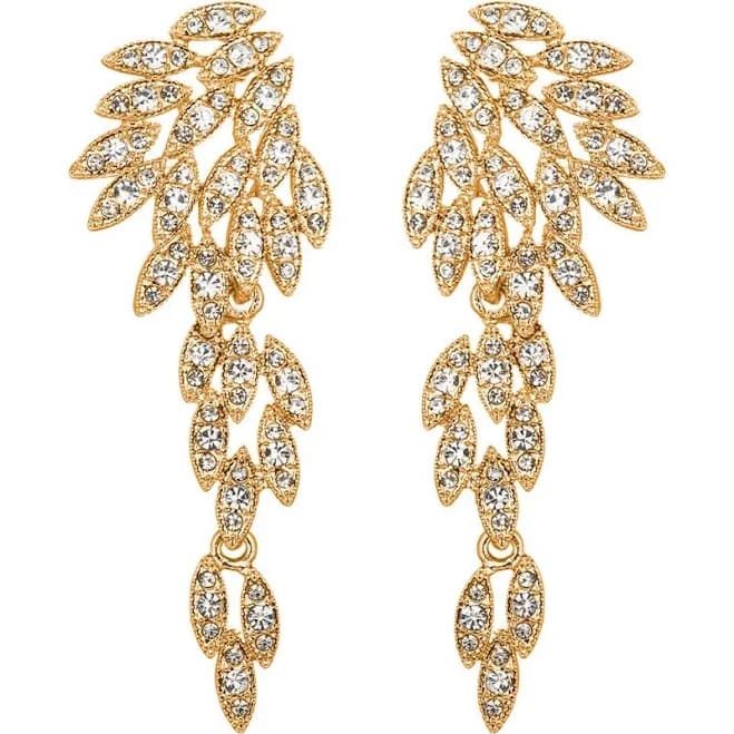 Eye Candy Los Angeles Starling Crystal Cluster Statement Drop Earrings