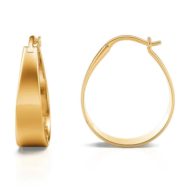 Jeulia Women's Minimalist Hoop Earrings