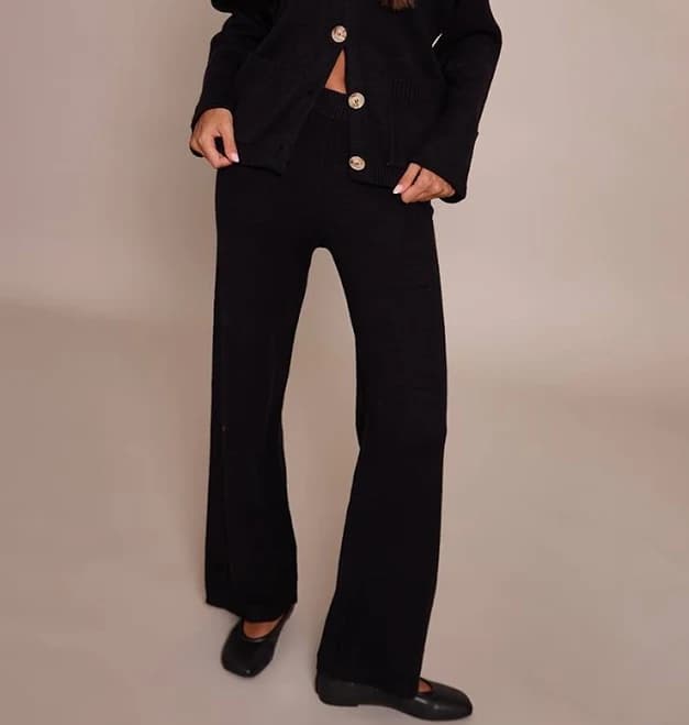 Wide Leg Knit Pants