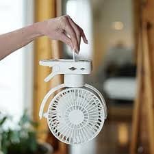 Amazon.com: Limitless Breezie Portable Fan with LED Light & 8,000mAh Power Bank (White) : Home & Kitchen