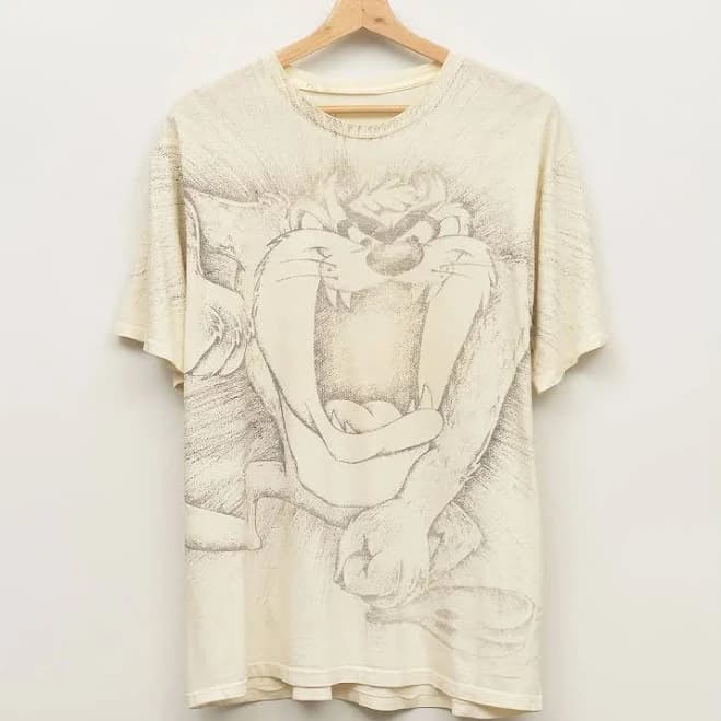 90s Vintage Taz Aop Cartoon T-Shirt1
