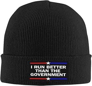 I Run Better Than The Government Beanie Hat Stocking Hat Knitted Cap