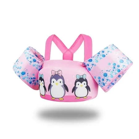 Gogokids Toddler Swim Vest for Kids 33-66 Pounds, Toddler Floaties Water Wing Arm Float, Swim Jacket with Adjustable Safety Strap for 2 3 4 5 6 Years Old Girls and Boys in Pool/Puddle