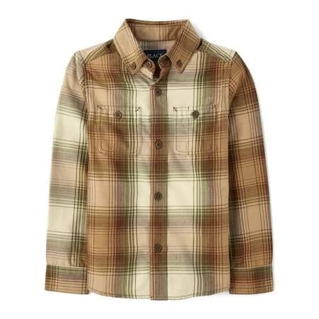 The Children's Place Boys Plaid Flannel Shirt