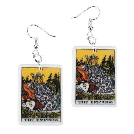 Tarot Empress Zodiac Earrings