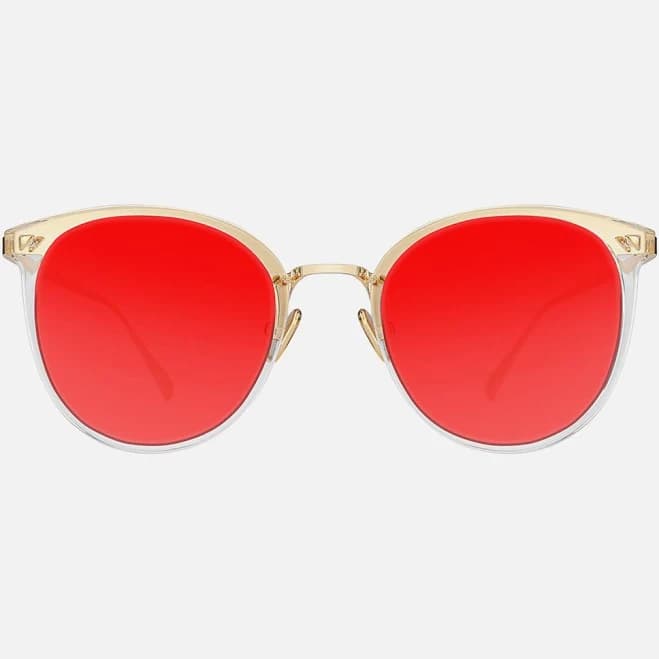 Transparent with Red