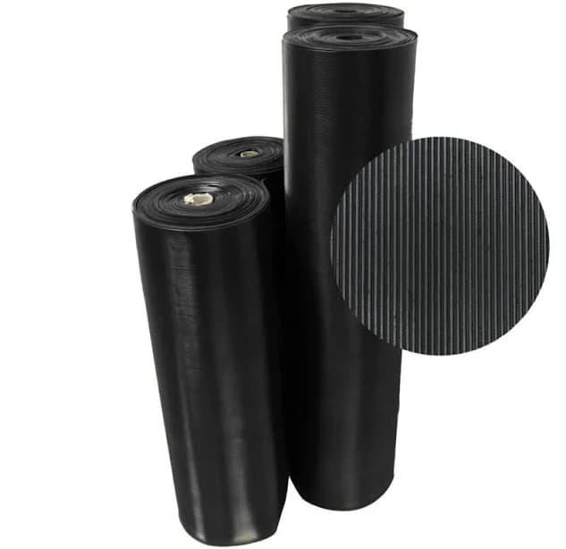 Rubber-Cal Fine- Rib Corrugated Rubber Floor Mats