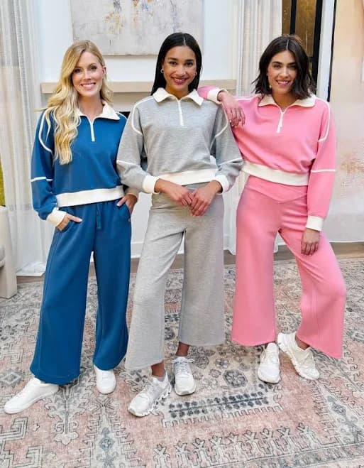 Simply Southern Women's Modal Quarter Zip Loungewear Set