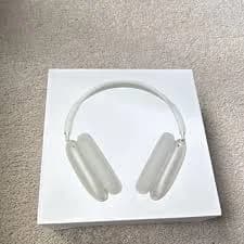 Apple AirPods Max Silver Wireless Over-Ear Headphones A2096 White Headband